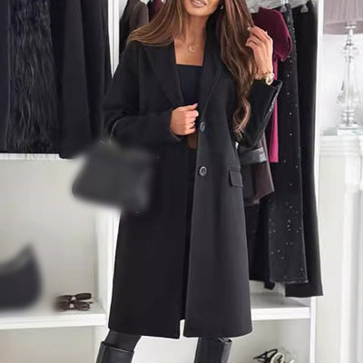 Women’s Elegant Tailored Long Coat