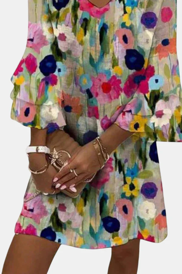 Eloise | Elegant Floral Mini Dress