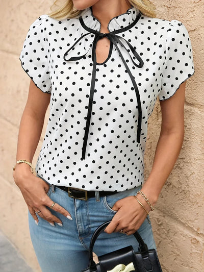 ROSEMARY | ELEGANT FLUTTER SLEEVES BLOUSE