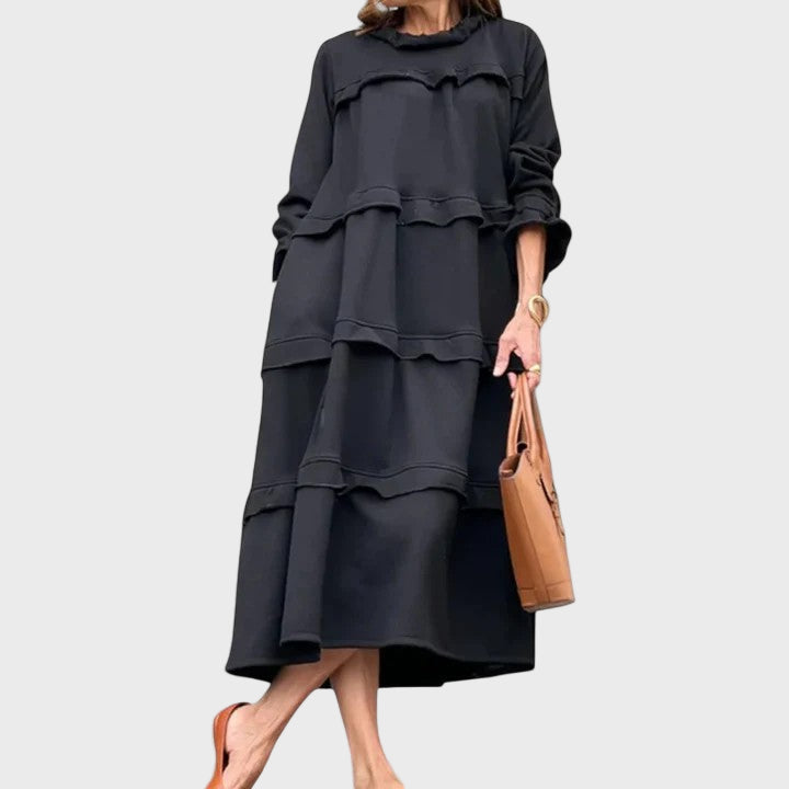 Evren | Elegant Tummy-Covering Midi Dress
