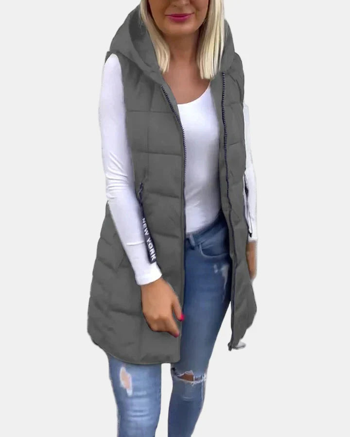 Solene | Sleeveless Padded Coat