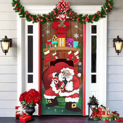 2025 Christmas and Halloween front door decoration