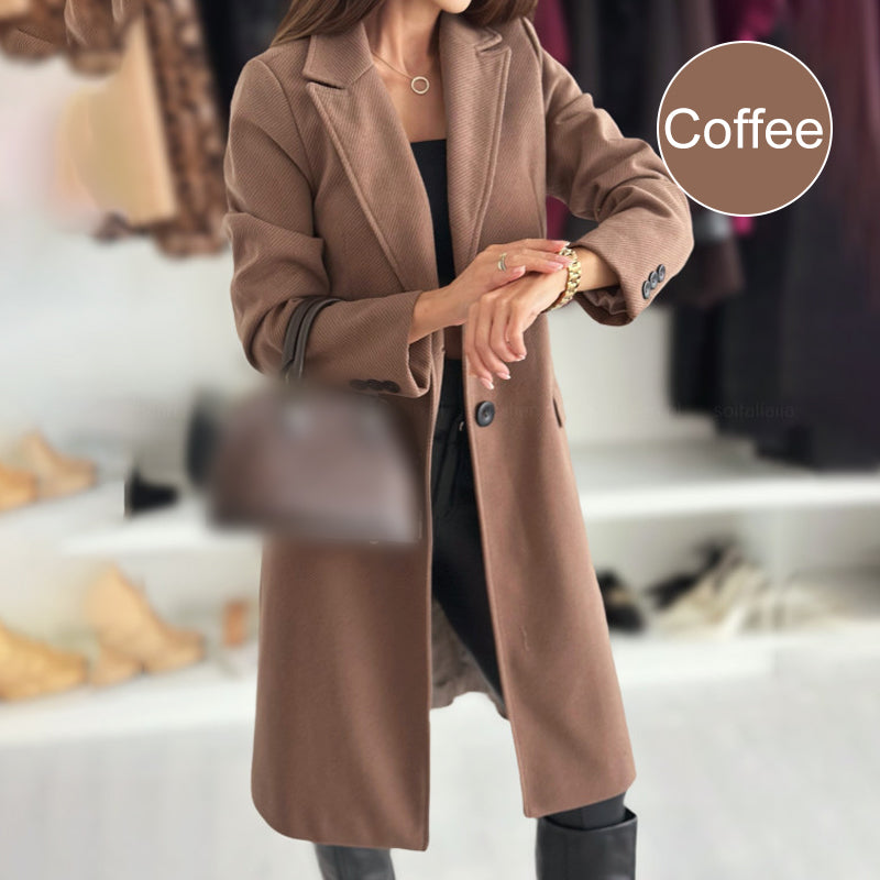 Women’s Elegant Tailored Long Coat