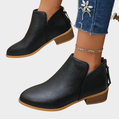 Oakley | Low Heel Ankle Boots
