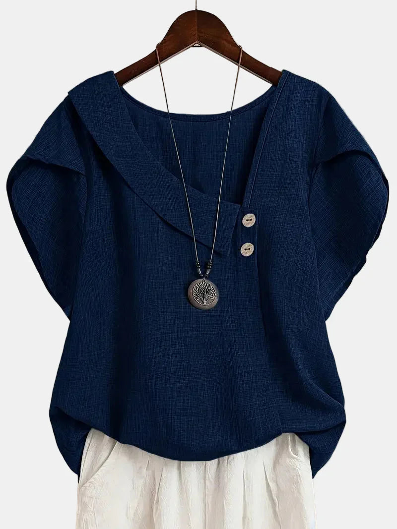 Saddie | Casual Asymmetrical Blouse