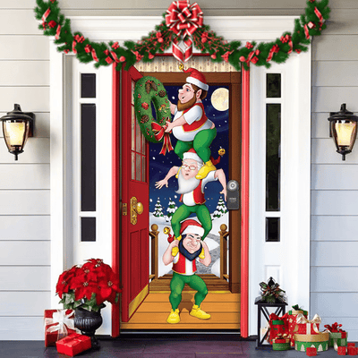 2025 Christmas and Halloween front door decoration