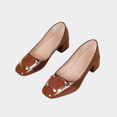 Marcella | Orthopedic Low-Heeled Closed Toe Sandals