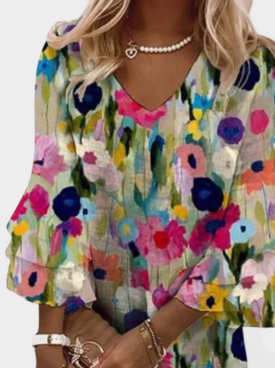 Eloise | Elegant Floral Mini Dress