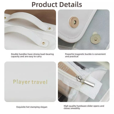 Leather Waterproof Cosmetic Bag