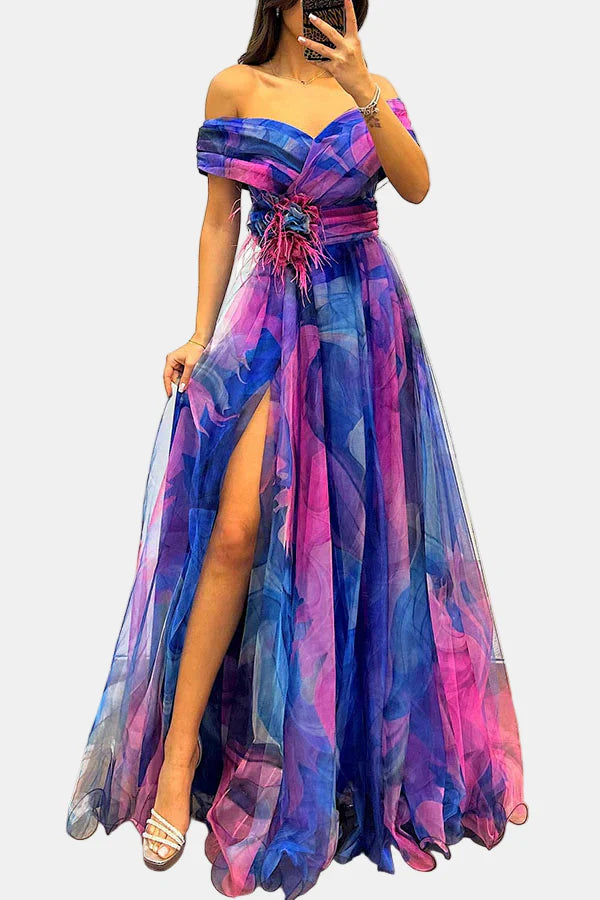 DANICA | ELEGANT OFF SHOULDER MAXI DRESS