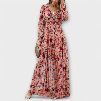 CIRILLA | FLOWY FLORAL MAXI DRESS