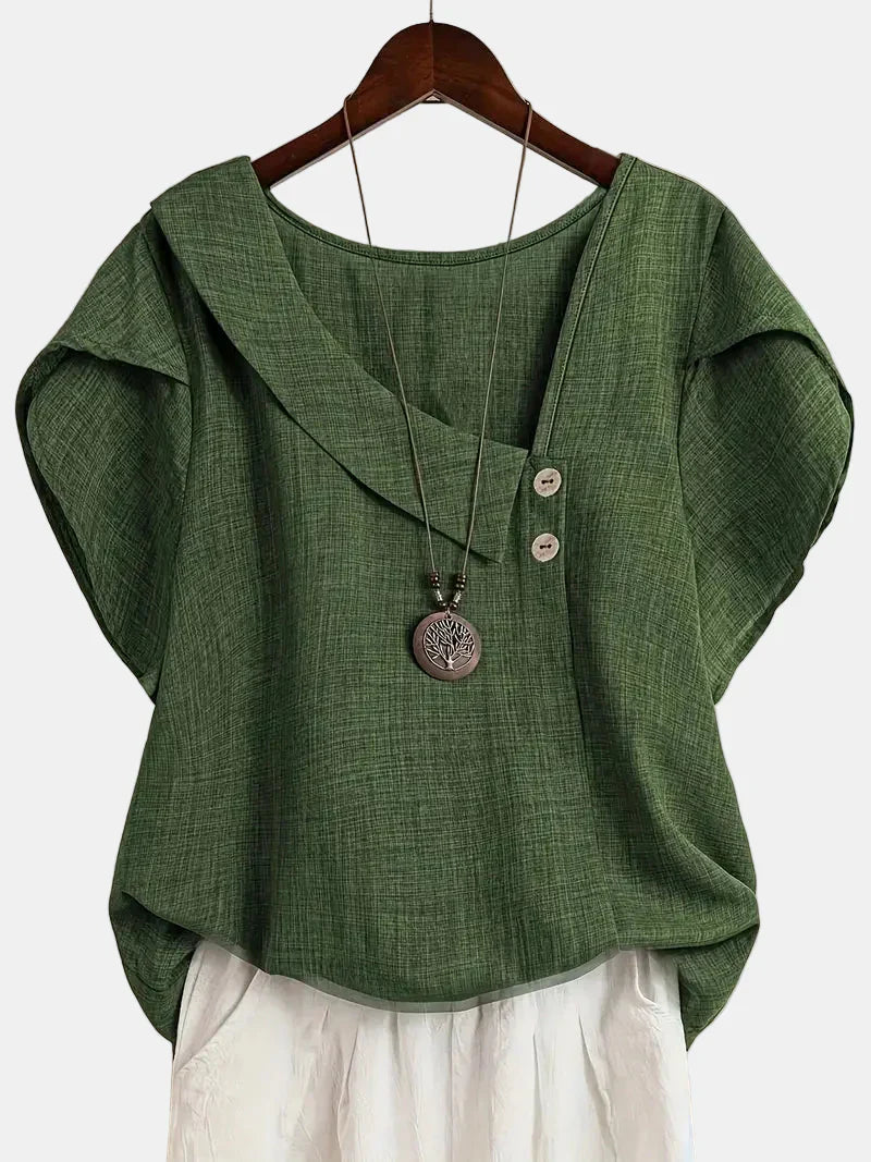 Saddie | Casual Asymmetrical Blouse