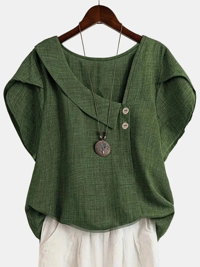 Saddie | Casual Asymmetrical Blouse