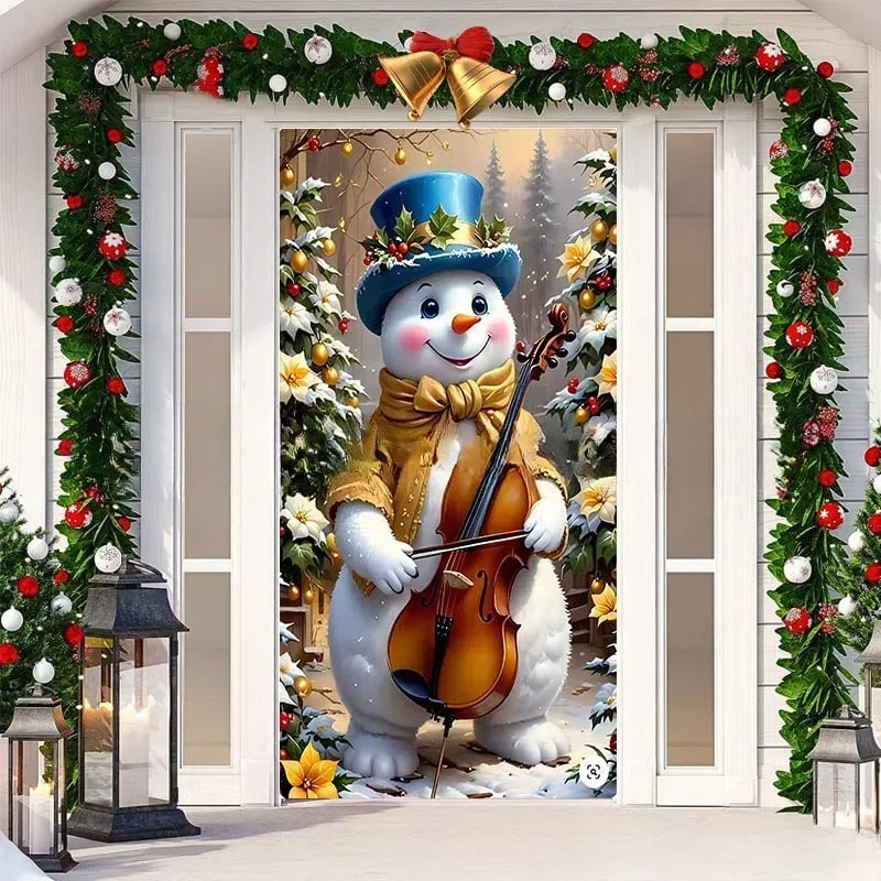 2025 Christmas and Halloween front door decoration