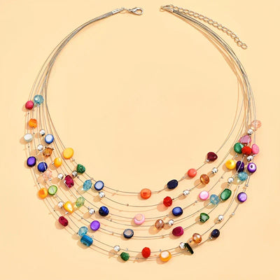 NORHEEN | TIMELESS MULTI-LAYER BOHEMIAN STYLE BEADED NECKLACE