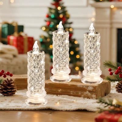 Crystal LED Candle Lamp | Set of 4 Candles