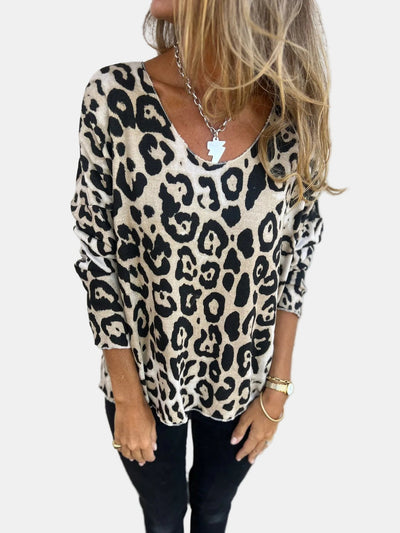Greta | Leopard Print Blouse