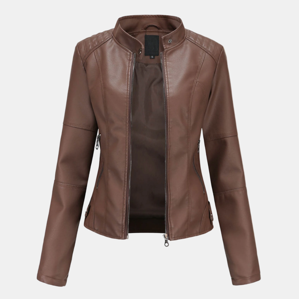 Anne | Elegant Leather Jacket