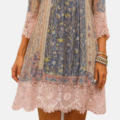 Mackenzie | Vintage Printed Lace Dress
