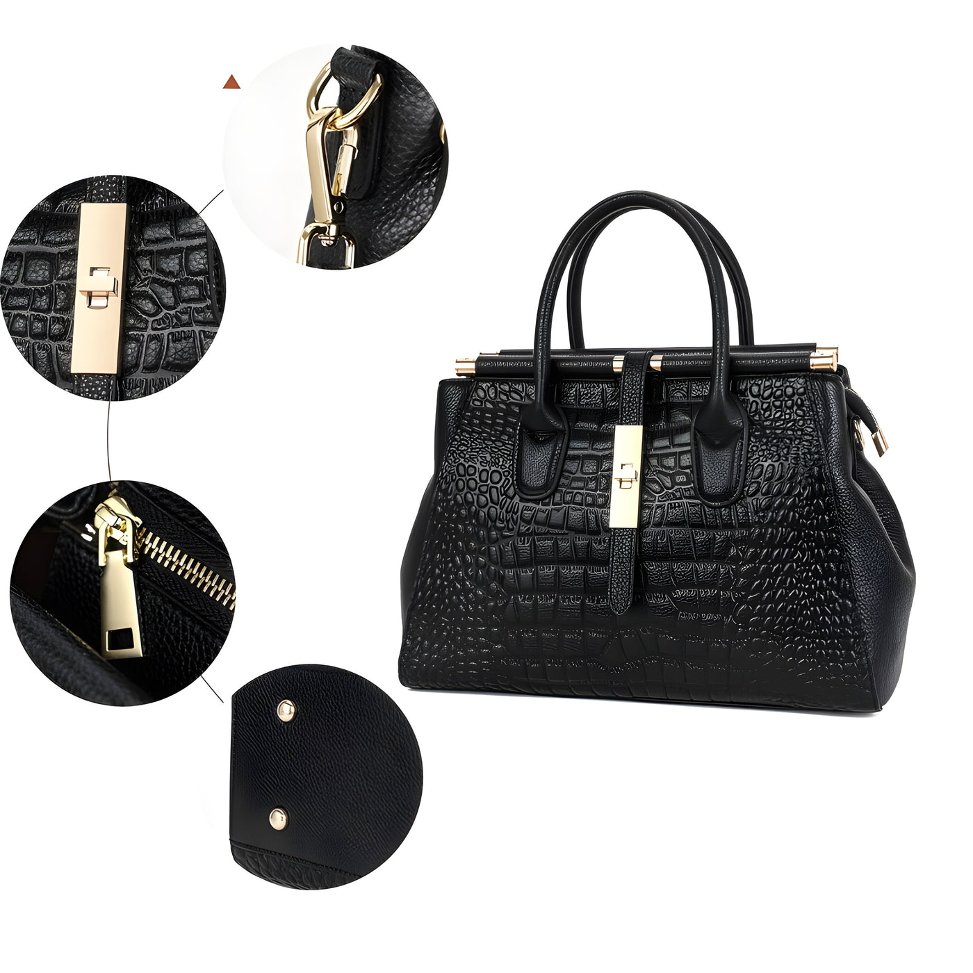 Evelina | Croc Handbag