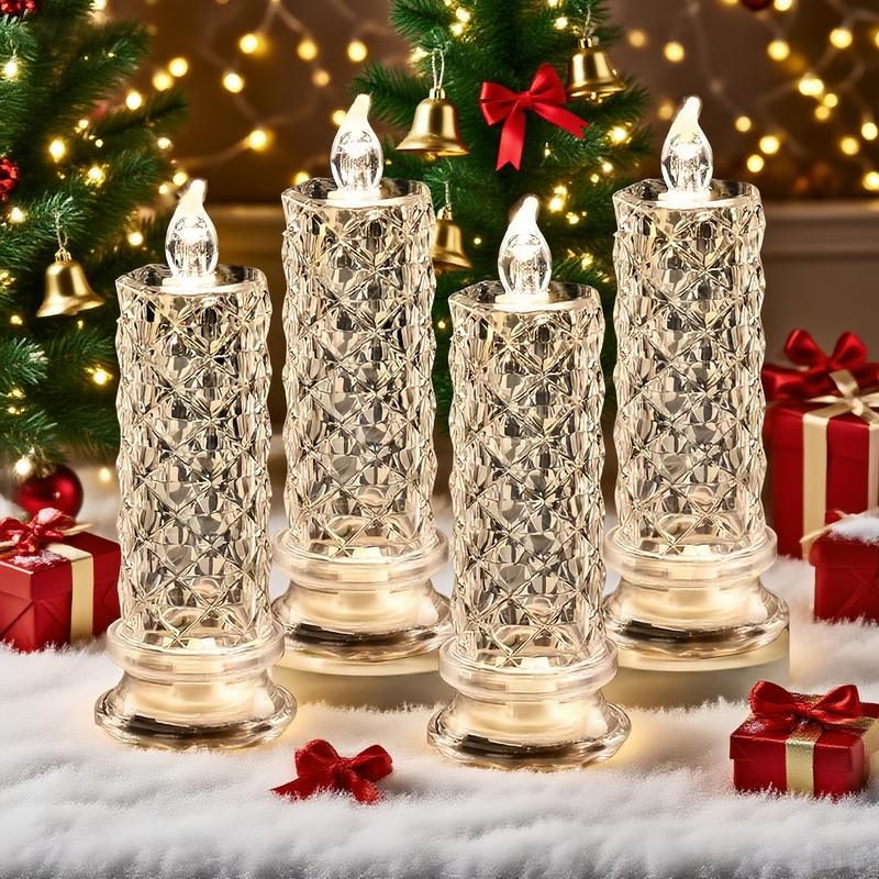 Crystal LED Candle Lamp | Set of 4 Candles