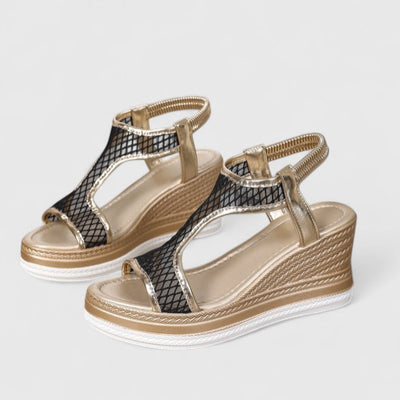 Sylvara | Women’s T-strap wedge heels