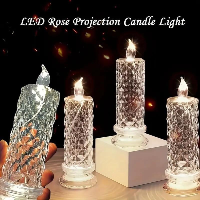 Crystal LED Candle Lamp | Set of 4 Candles