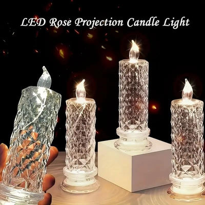 Crystal LED Candle Lamp | Set of 4 Candles