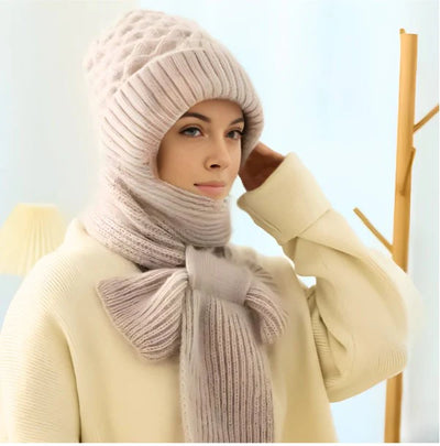 Integrated Ear Protection Windproof Cap Scarf