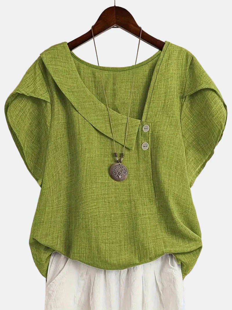 Saddie | Casual Asymmetrical Blouse