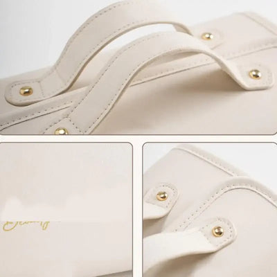 Leather Waterproof Cosmetic Bag