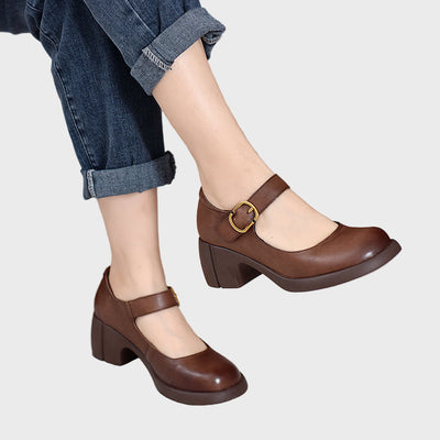 Ruby | Leather Mary Jane Shoes