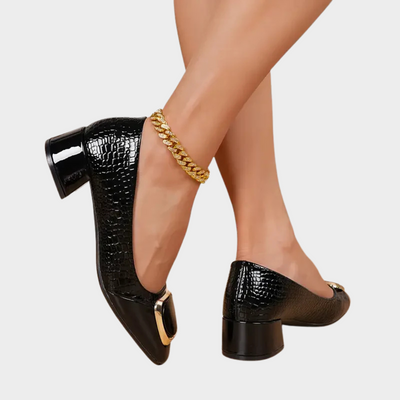 Marcella | Orthopedic Low-Heeled Closed Toe Sandals