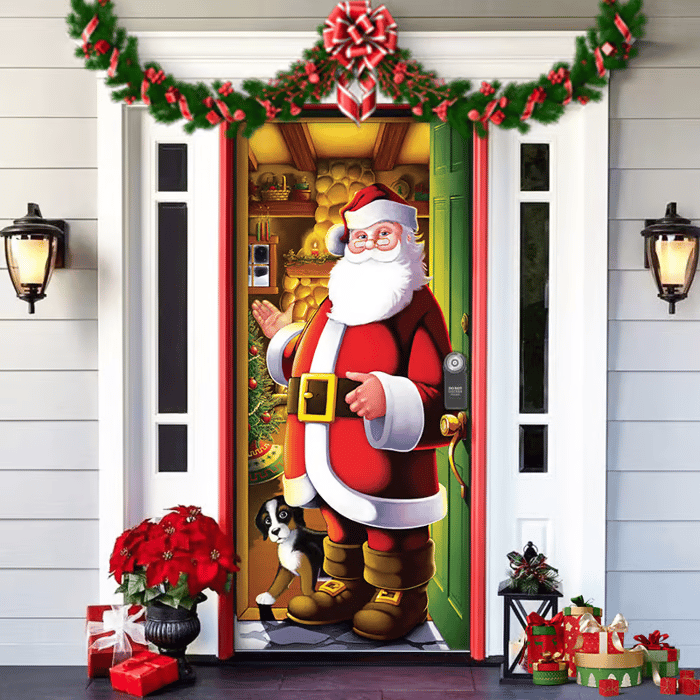 2025 Christmas and Halloween front door decoration