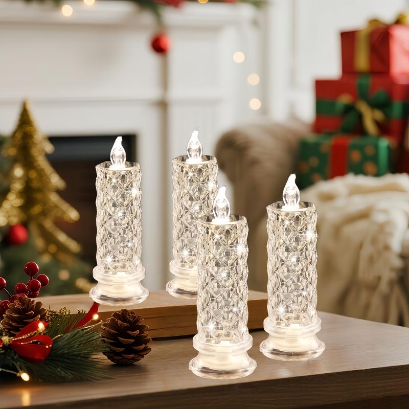 Crystal LED Candle Lamp | Set of 4 Candles
