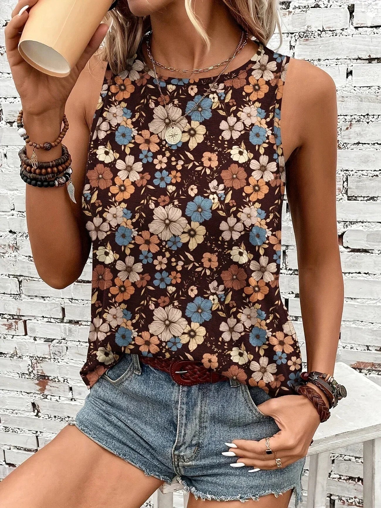 REYA | COMFORTABLE FLORAL SUMMER TOP