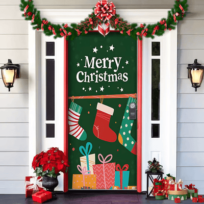 2025 Christmas and Halloween front door decoration