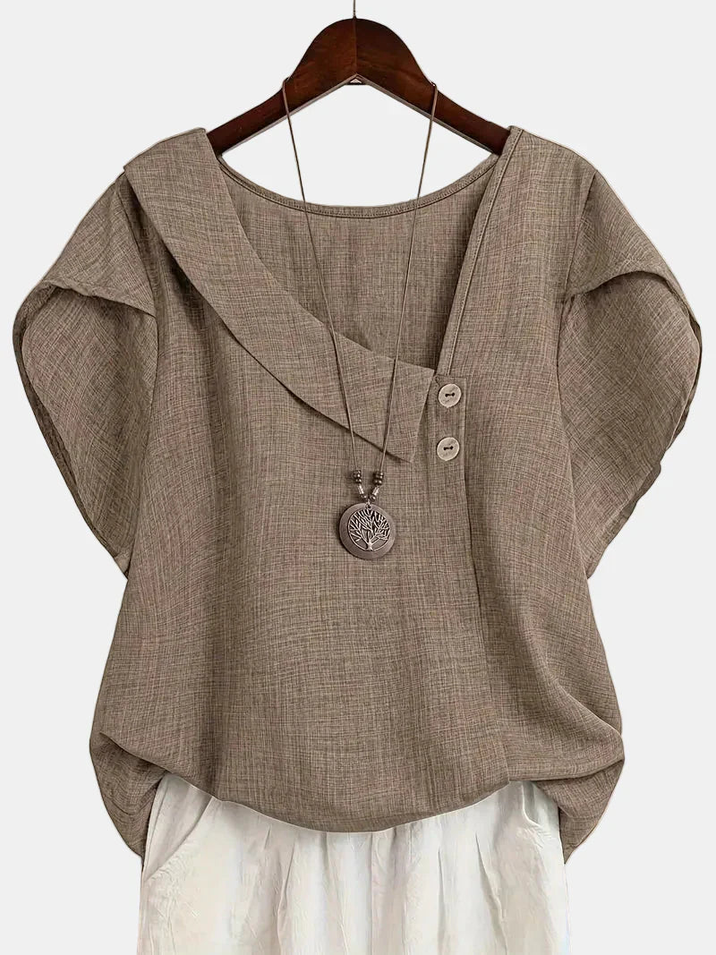 Saddie | Casual Asymmetrical Blouse