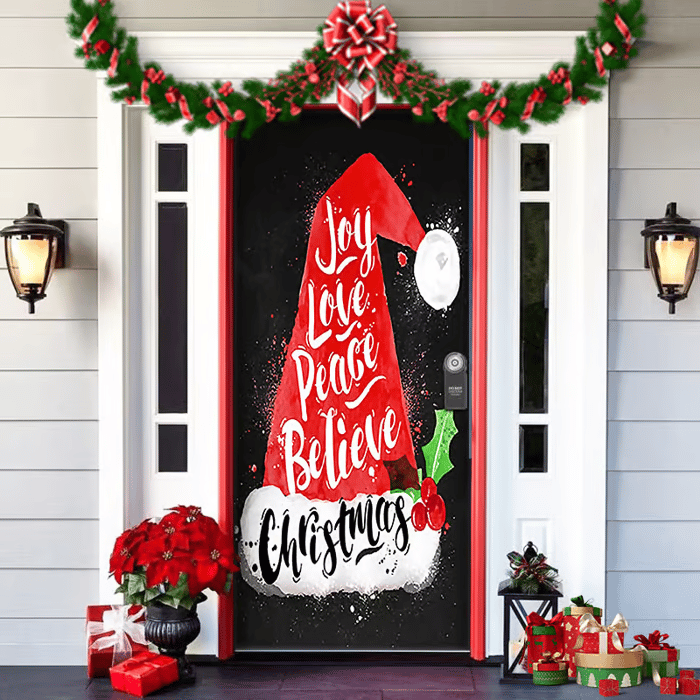 2025 Christmas and Halloween front door decoration