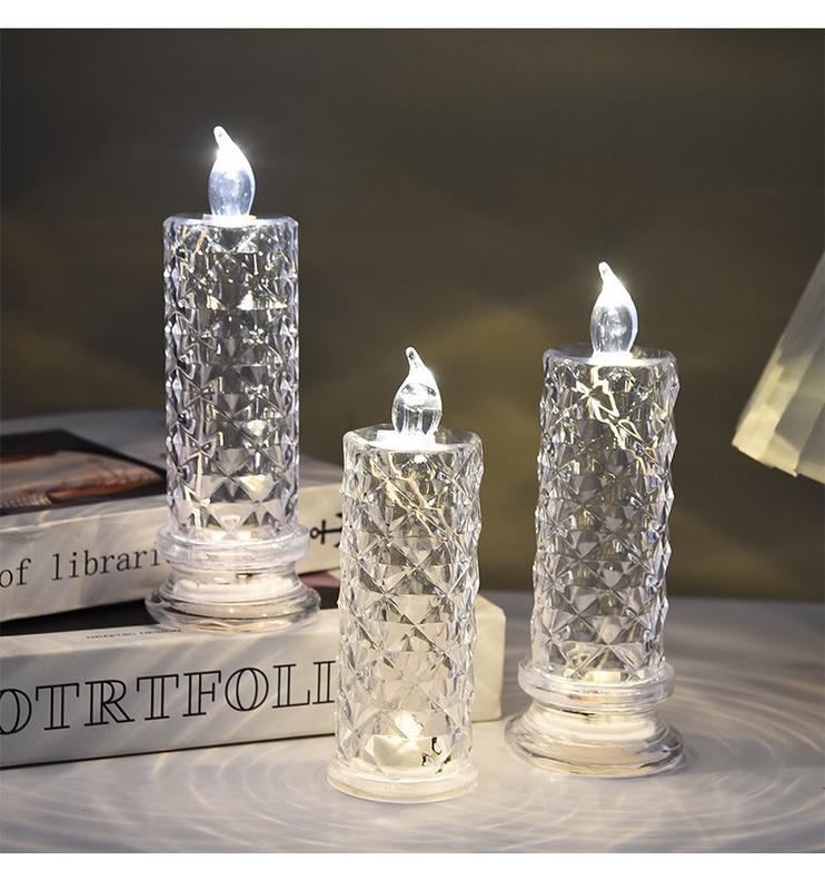 Crystal LED Candle Lamp | Set of 4 Candles