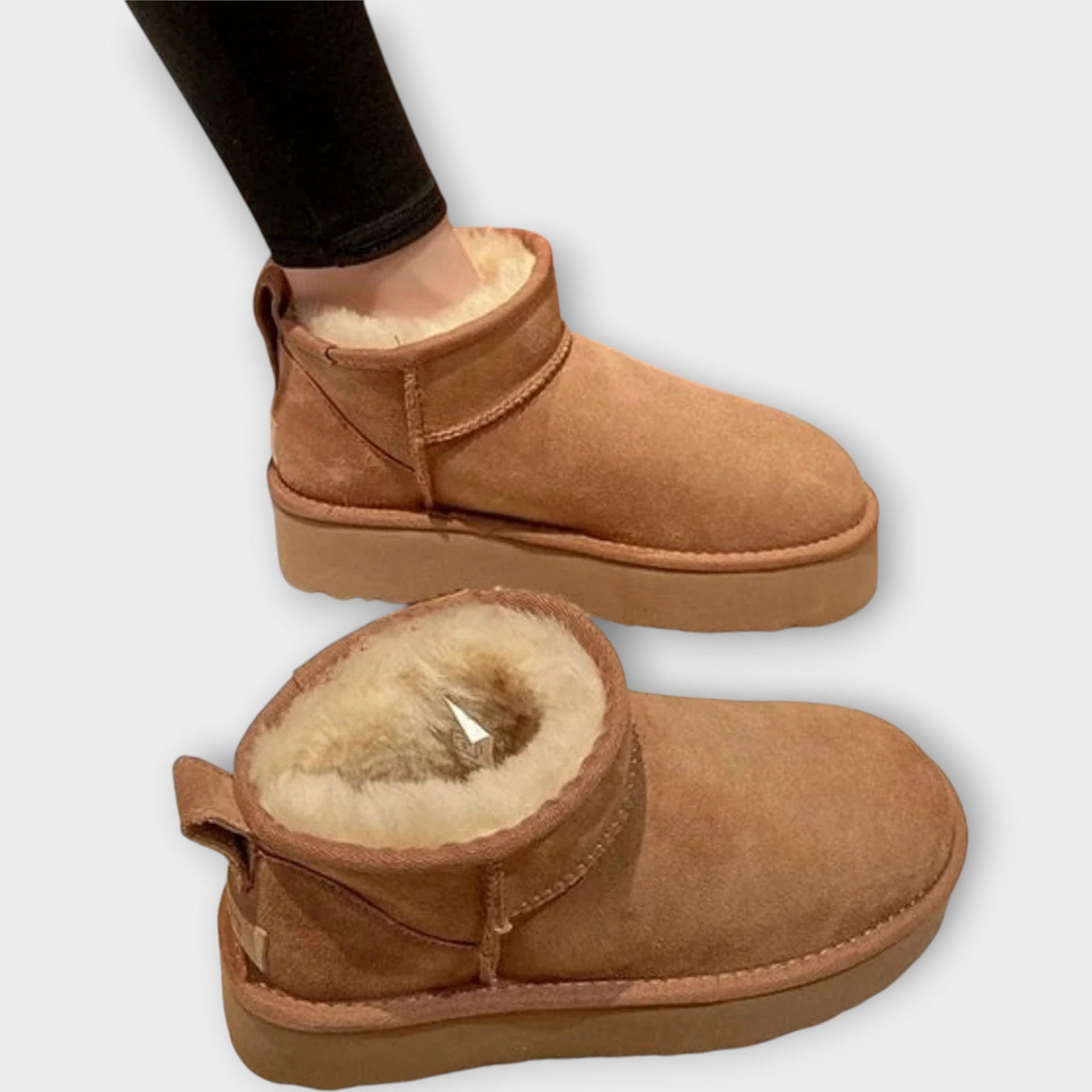 Cozy Suede Boots with Plush Lining
