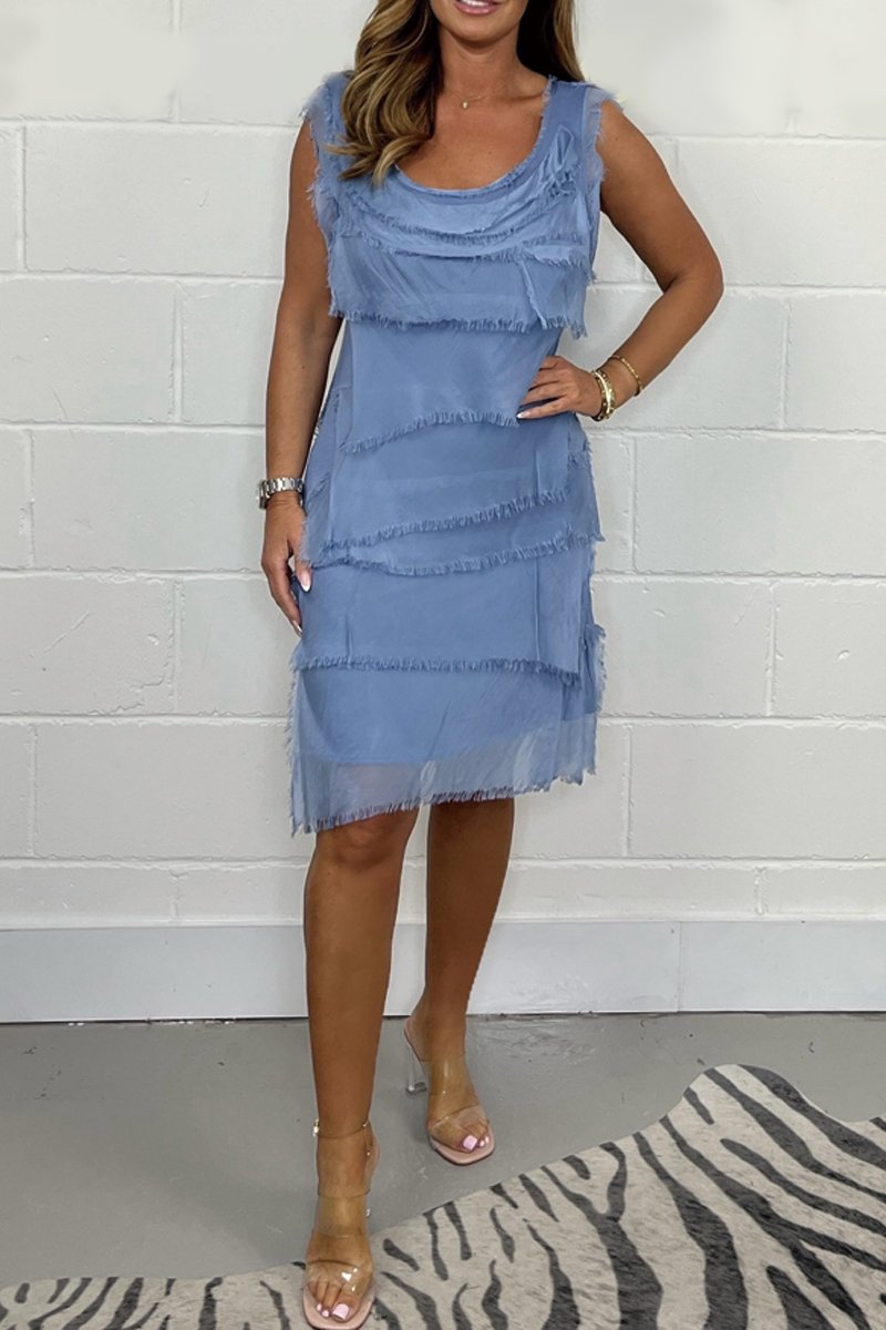 Callie | Elegant Sleeveless Chiffon Dress