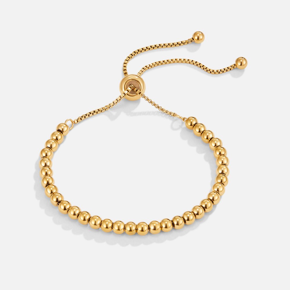AISHA | STYLISH BEADED GOLD BRACELET