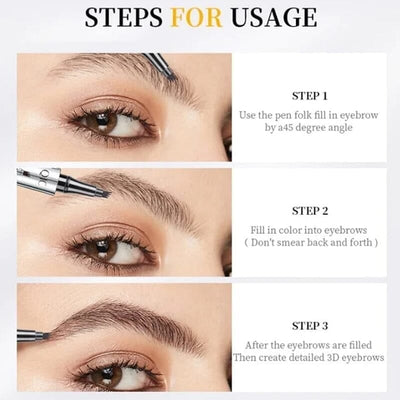 QIC Eyebrow ® 3D Waterproof Eyebrow Pencil