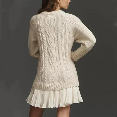 The Cable-Knit A-Line Dress - The Flattering Sweater Dress + 50% OFF