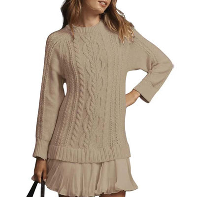 The Cable-Knit A-Line Dress - The Flattering Sweater Dress + 50% OFF
